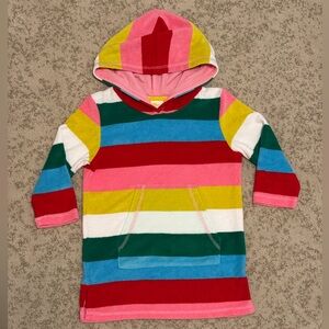 EUC Mini Boden Striped Terry Cloth Coverup size 3/4